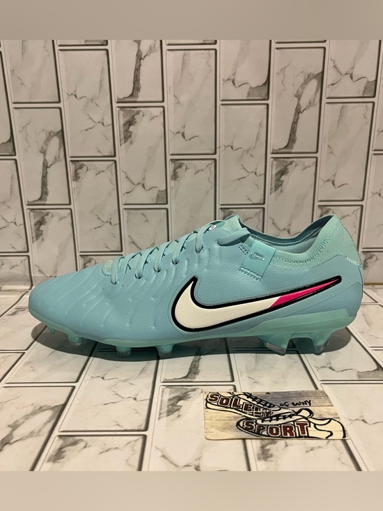 New Nike Tiempo Legend 10 Pro FG Blue Prism Pack NBY Soccer Cleats Mens Size 9.5 main image 4